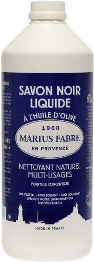 Savon Noir Lavoir zwarte zeep fles 1000 ML