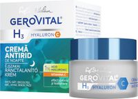 Gerovital Anti-rimpel Nachtcreme hydraterende voor vrouwen met Hyaluronzuur serum en Vitamine C - Niacinamide - 50 ml