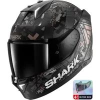 Shark SKWAL i3 Hellcat Mat Zwart Chrom Antraciet KUA Integraalhelm Maat XS