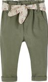 Vertbaudet Paperbag babybroek met riem Lichen