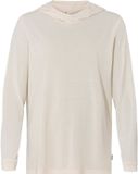 VAUDE Mineo LS Hoody Dames Trui Ecru Polyester Lange Mouw Regular Fit