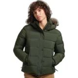 Superdry Korte tussenlaagjas met capuchon Dames Surplus Goods Olive