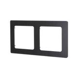 Wandplaat van aluminium in zwart met modern en elegant design - Gemaakt met Duits/Franse precisie, inclusief 2 sleutels voor praktisch gebruik, perfect voor elke ruimte