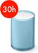 Bolsius - Horeca Relight - Navulling - 64/52 - 80 stuks - Aqua