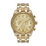 Diesel Reloj para hombre split movimiento cronógrafo, 51 mm acero roestvrij dorado con correa van roestvrij staal, DZ4590