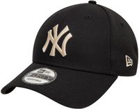 New Era NY Yankees League Essential 9Forty Cap Senior Zwart - Crème