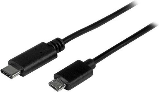 StarTech.com USB-C naar Micro-B kabel - 2 m - Zwart
