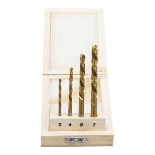 BGS Boren set HSS links snijdend, 4 dlg.