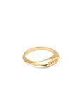 SINGULARU - Ring Crush. Messing met 18Kt Goudlaag. Sieraden voor Dames. Maten 10-16