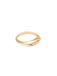 SINGULARU - Ring Crush. Messing met 18Kt Goudlaag. Sieraden voor Dames. Maten 10-16
