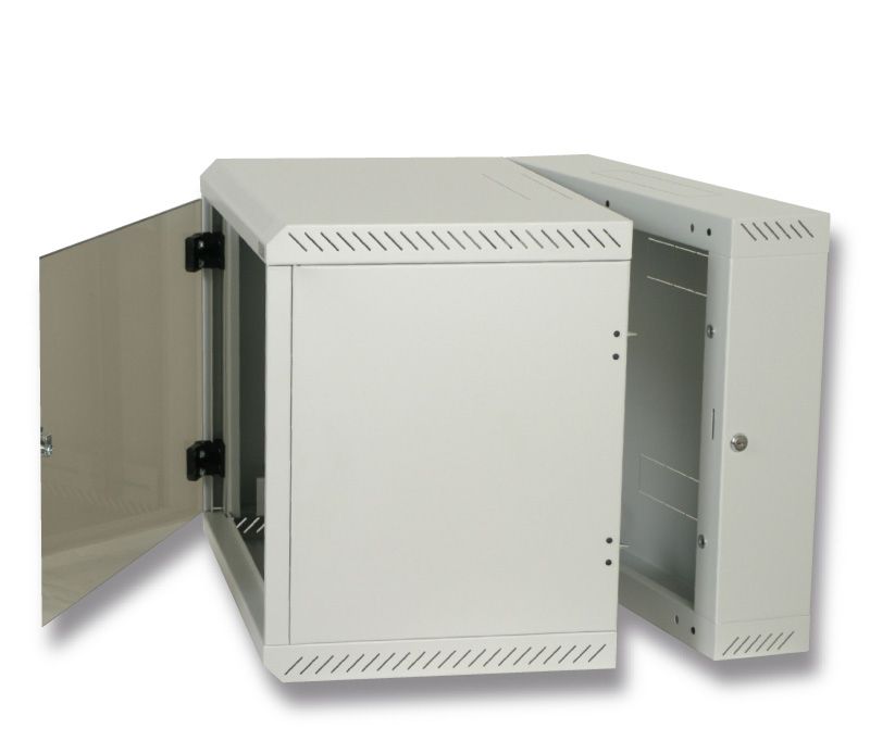 Triton 19" Rack Wall-mount 12U/500 glass door - grijs