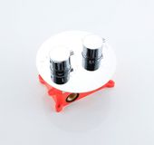 Fortifura Calvi Thermostatische Inbouwkraan - inbouwdeel - rond - hoogglans chroom