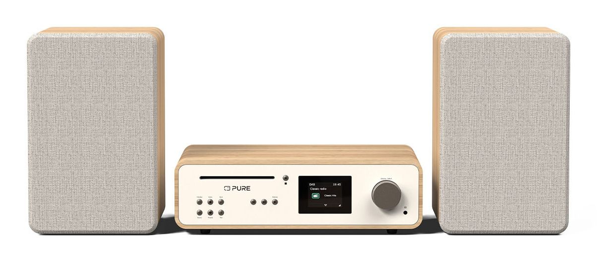 Pure 252807 Stereo Systeem | DAB, DAB+, FM, CD, USB, Bluetooth | Eiken, Wit
