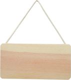 Artemio Houten Plankje/Bordje - Hanger - 2 stuks - 21x11x1 cm