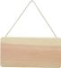 Artemio Houten Plankje/Bordje - Hanger - 2 stuks - 21x11x1 cm