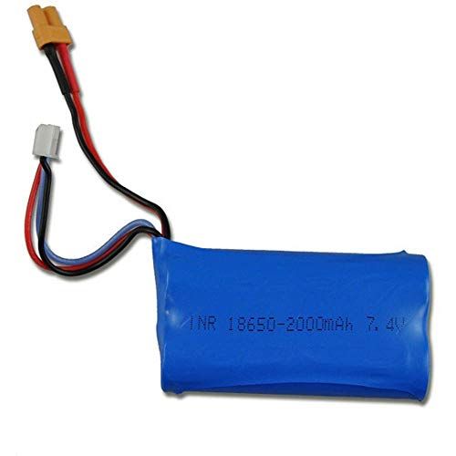 HUINA Li-Ion accu 7,4 V 2000 mAh voor de RC volledig metalen graafmachine 1:14 1580, wiellader 1583 en Kipper S1582