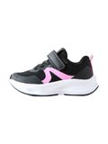 Next - Meisjes - Sneakers met klittenbandsluiting en elastische veters - Zwart