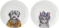 Mikasa x Tipperleyhill Assiette en porcelaine fine, Set de 2, 21cm