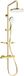 Mexen KT05 set de douche en mitigeur thermostatique, or/blanc
