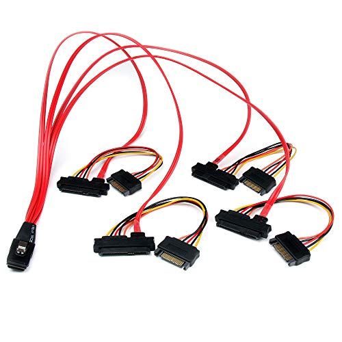 StarTech.com Interne Serial Attached SCSI Mini SAS kabel 50cm - SF-8087 naar 4x SFF-8482