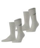 Esprit Unisex Logo 2-Pack sokken - Heren - Maat 35-38 - Grijs