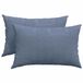 vidaXL - Zitkussens - 2 stuks - Blauw - 60 x 40 cm - Corduroy stof