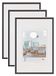 Walther Design KV520B3 New Lifestyle kunststof fotolijst, 15x20 cm, zwart, 3-pack