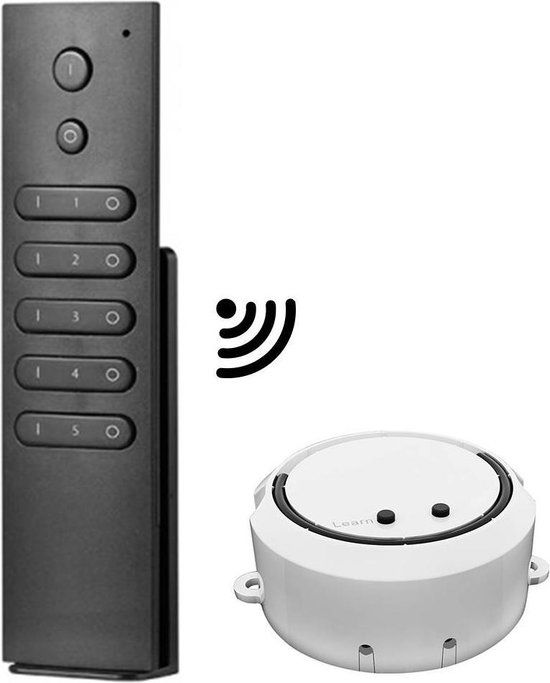 HOFTRONIC Draadloze LED dimmer - Incl. 5 kanaals afstandsbediening - Maximaal 100 Watt