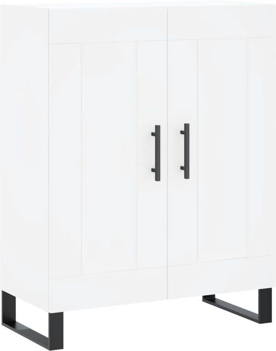 vidaXL Dressoir Wit Hout 69,5x34x90 cm