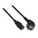 Netsnoer CEE7/m-c13/h kabel, 1,5 m, zwart