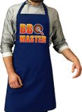 Bellatio Decorations BBQ Master barbeque schort / keukenschort kobalt blauw voor heren