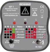 Benning SDT 1 Stopcontacttester CAT III 300 V LED, LCD