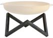 BBQ-Toro Cadre en acier au carbone pour braseros 80 cm en V aspect rouille antique