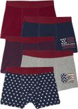 Vertbaudet Set van 5 boxershorts met vlag voor jongens