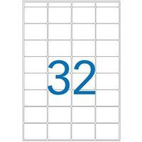 APLI-Agipa - Mat - permanente kleeflaag - blauw - 24 x 33.5 mm 320 etiket(ten) (10 vel(len) x 32) envelop met eurogat - etiketten voor meervoudige doeleinden
