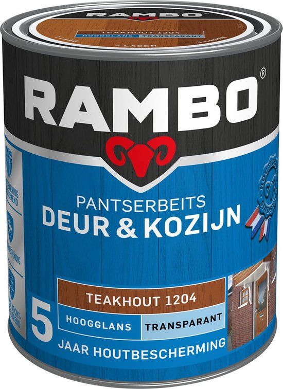 Rambo Pantserbeits Deur & Kozijn Hoogglans Transparant - 8716242827375