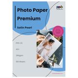 PPD A3 PLUS x 100 vel PREMIUM Inkjet Fotopapier 280 g/m2 Zijdemat/Satijn
