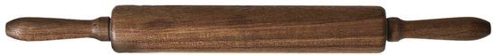 HOME DECO FACTORY Deegroller van acacia hout - 45 cm - Donkerbruin