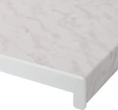 vidaXL - Raamdorpel - Marmeren textuur - 140 x 20 x 4,5 cm - PVC
