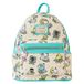 Loungefly Sanrio Hello Kitty Tattoo All Over Print Damen Doppelriemen Schultertasche Geldbörse, Mehrfarbig/Meereswellen (Ocean Tides), Einheitsgröße