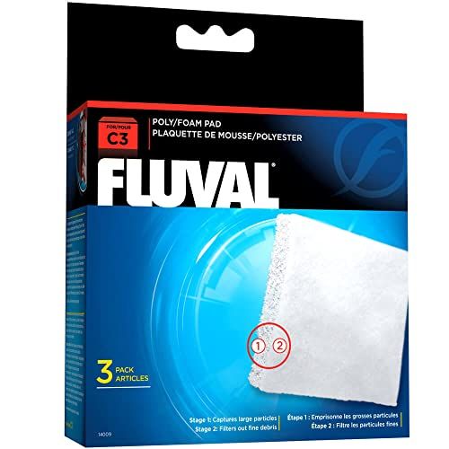 Fluval C clip-on filterschuim, Poly cartridge 3-pack