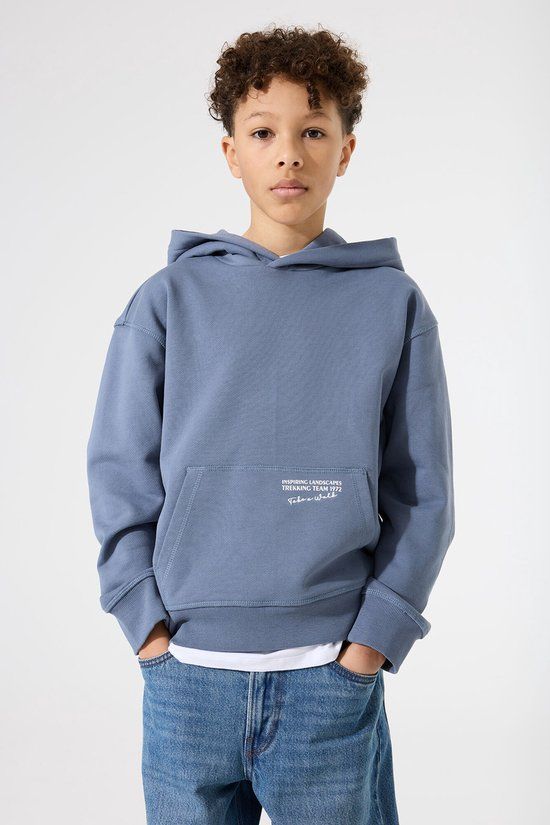 GARCIA Jongens Print Sweater Blauw Lange mouw