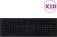 vidaXL Trapmatten - 10 stuks - 25x75 cm - Rubber - Zwart