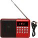 Unyqoos® Radio portable compacte AM-FM avec lecteur MP3 et fonction carte mémoire