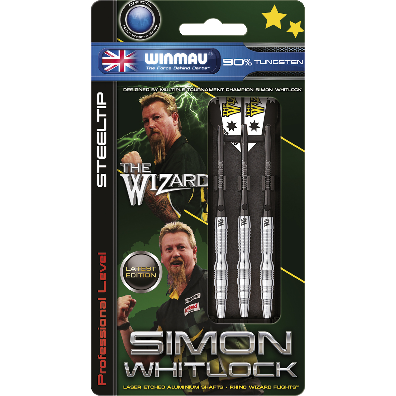 WINMAU Simon Whitlock steeltip dartpijlen 24 gr