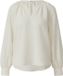 s.Oliver Blouse Lange Mouw V-hals Licht Zand Polyester Regular Fit Dames