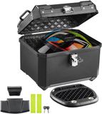 VEVOR Topkoffer pour motos, 45 litres, noir