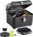 VEVOR Topkoffer pour motos, 45 litres, noir