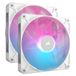 CORSAIR iCUE LINK RX140 RGB Starter Kit White - 2x 140mm Case Fan - White