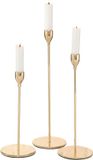 Boltze Kandelaar - 3 set - 33cm - Metaal - Ø 10 cm - Goud